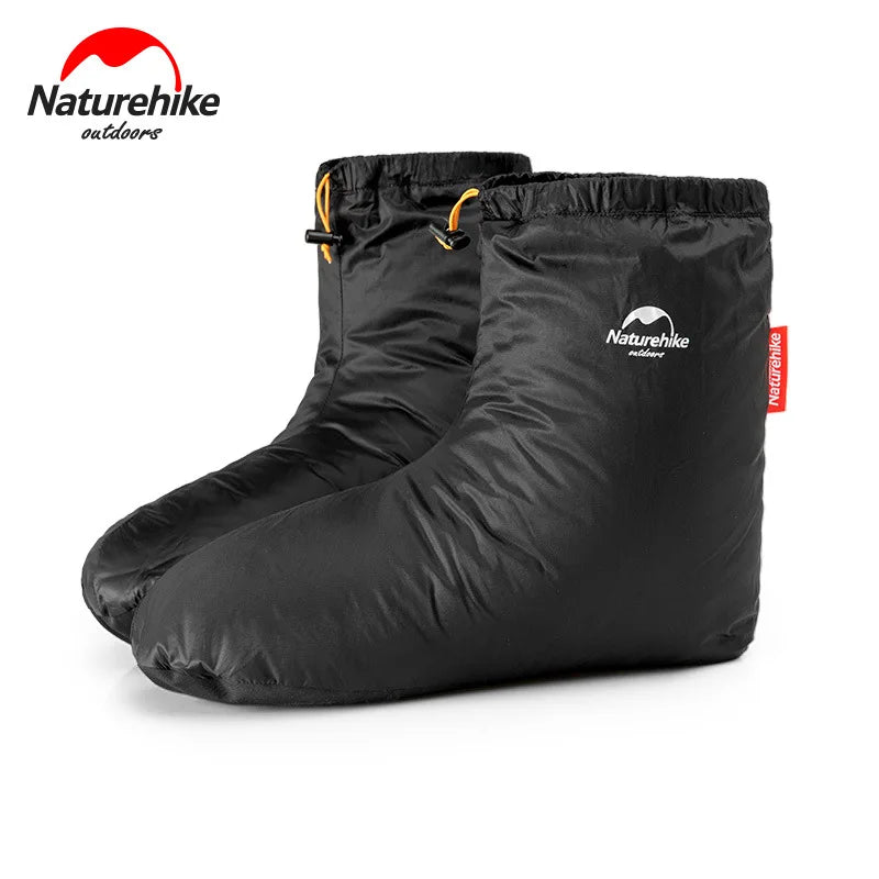 Naturehike Down-Filled Slipper Boots For Men Women Booties Socks Warm Soft Footwear For Winter Camping Sleeping bag accessories