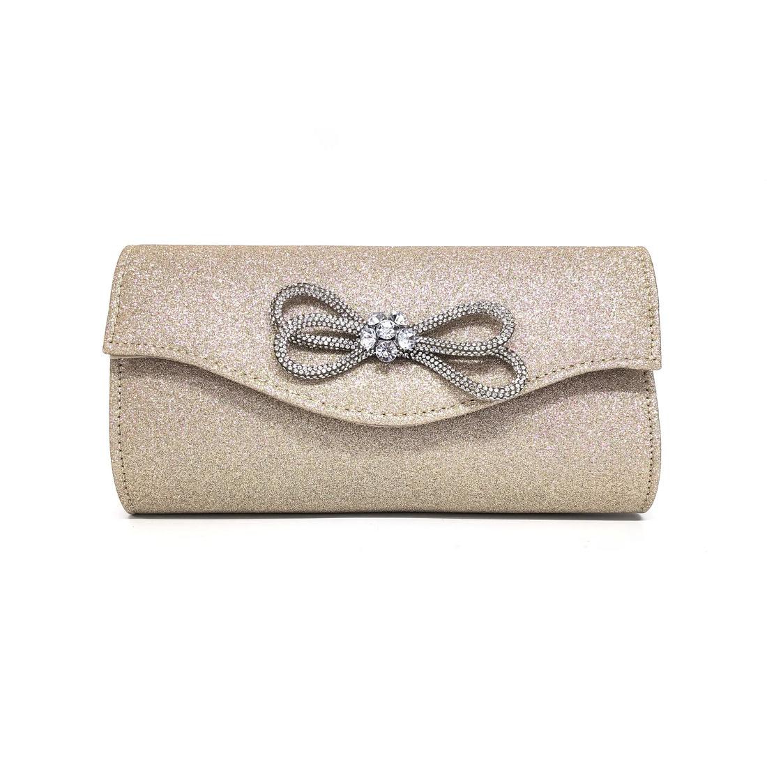 Free shipping!!!PU Leather & Polyester Easy Matching Clutch BagLovely Jewelry with chain & with rhinestone bowknot pattern