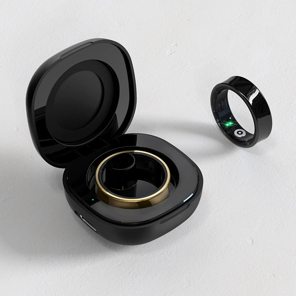 R09 Smart Ring Heart Rate Blood Oxygen Sleep Monitoring Health Fitness Rings Sleep Ring for Men Women for Xiaomi Samsung Phone