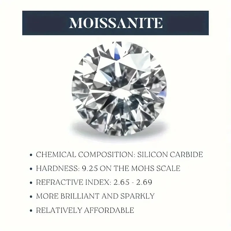 1pair Octagon Moissanite Earrings 925 Sterling Silver 18K Gold Plated Halo Jewelry for Women Gift Comes with GRA Certificate