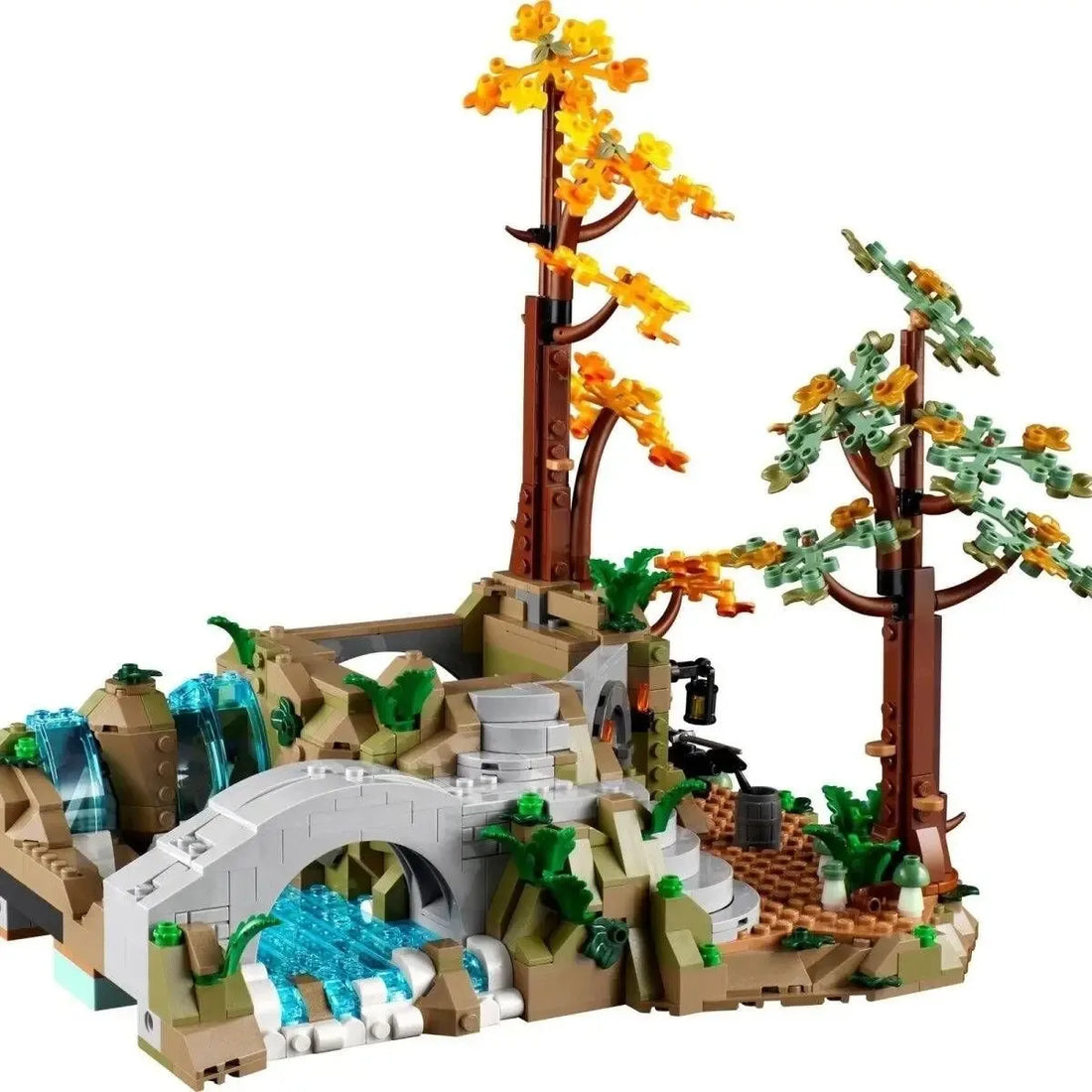 6167PCS Film Series of The Rings Rives Street View Building Blocks Model Compatible 10316 Bricks Birthday Toy Gifts