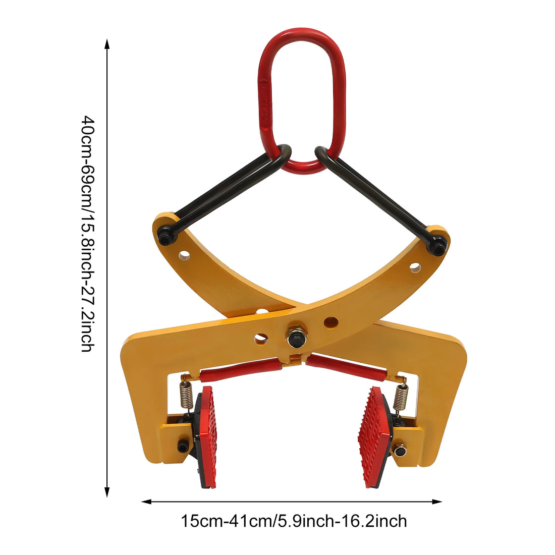 Pliers Stone Gripper 280kg/325kg Offsetting Pliers Brick w/End Rings for Lifting Transportation Wood Stone