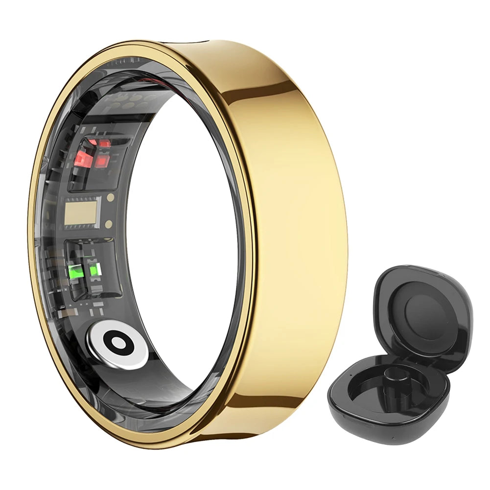 R09 Smart Ring Heart Rate Blood Oxygen Sleep Monitoring Health Fitness Rings Sleep Ring for Men Women for Xiaomi Samsung Phone