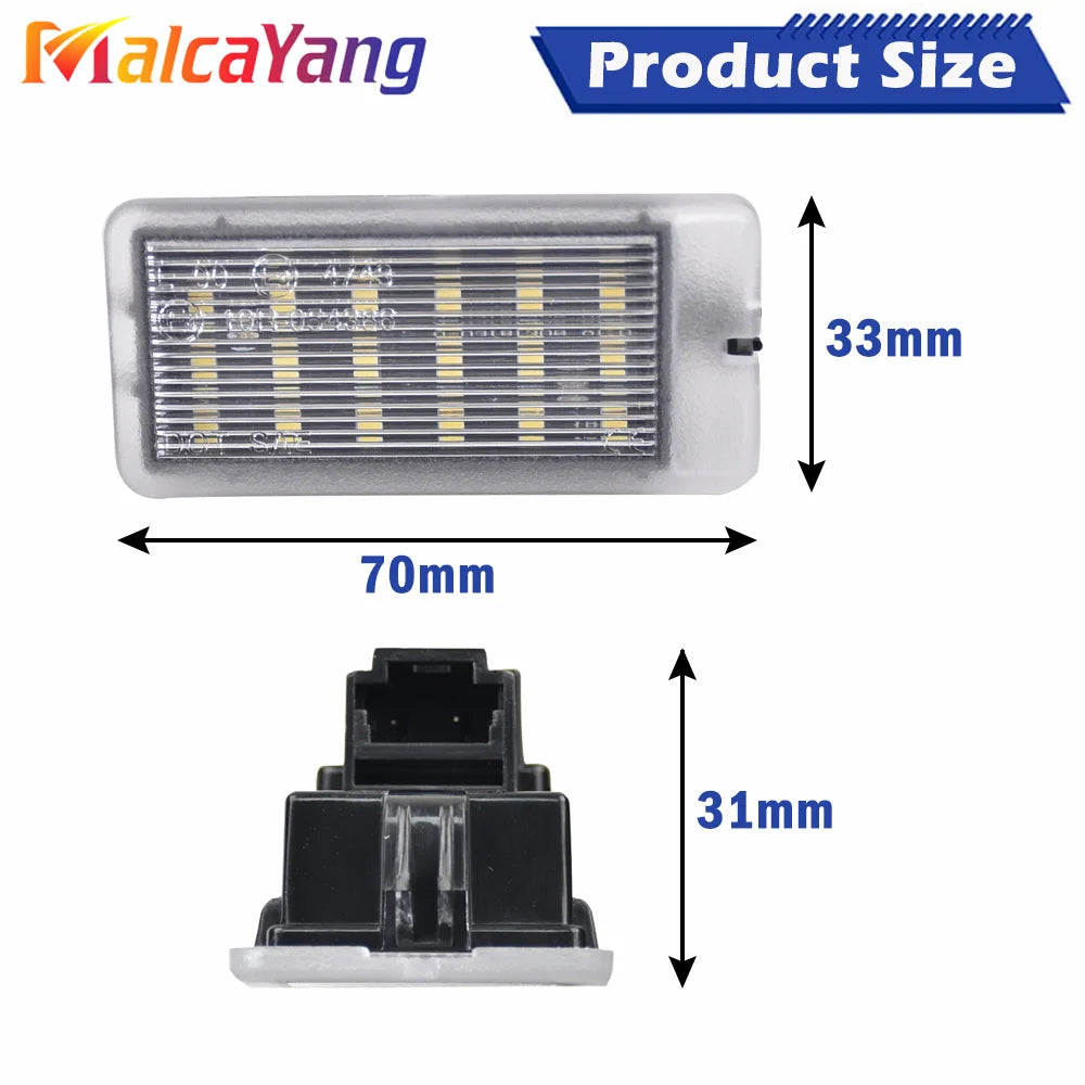 2X LED Interior Luggage Compartment rear Trunk Boot Lights For Renault Clio III IV V Megane II III Espace IV Twingo Grand Scenic
