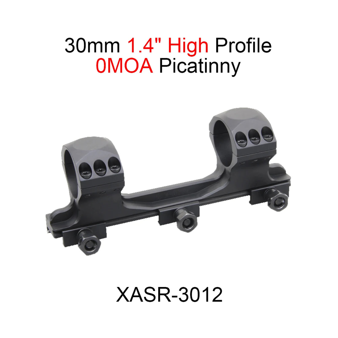 Vector Optics X-ACCU 30/34mm One Piece Dovetail & Picatinny Rings Mount 0/20 MOA Type With CNC Machined For 9mm/20mm Rail