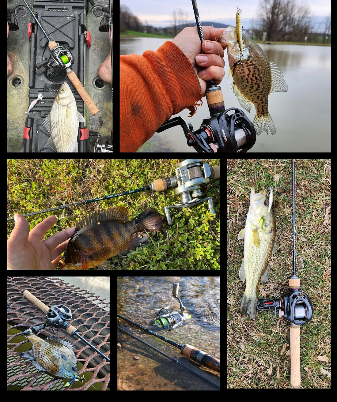 HANDING 78g Magic L Micro BFS Fishing Rod Carbon Fishing Rod Lure Weight 1-8g FUJI® O+A Guide Rings UL/L Casting Rod for Trout
