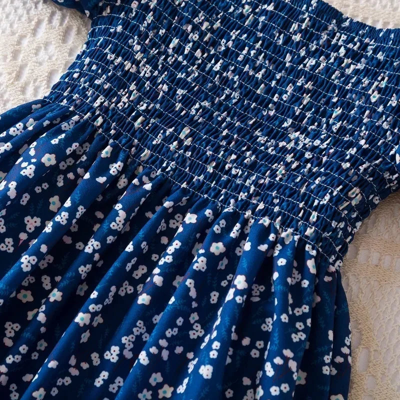 New Summer Girls' Sleeveless Dress Baby Print Flower Dress Elegant Kids Girls Holiday Casual Clothes Toddler Kids Party Dresses