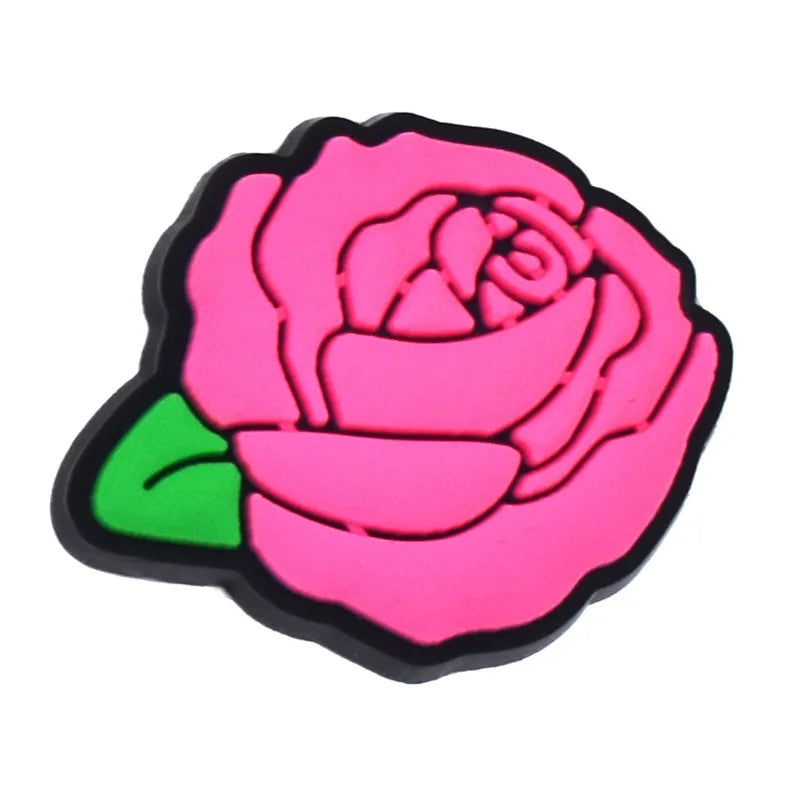 New 1Pcs Pink Cartnoon Candy Gife Shoes Charms for Crocs DIY  Clogs Kids Pin Decoration Jeans Shoe Accessories X-mas Wholesale