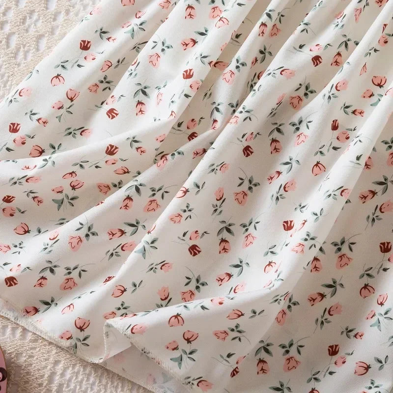 New Summer Girls' Sleeveless Dress Baby Print Flower Dress Elegant Kids Girls Holiday Casual Clothes Toddler Kids Party Dresses