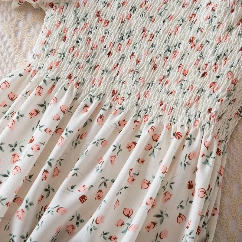 New Summer Girls' Sleeveless Dress Baby Print Flower Dress Elegant Kids Girls Holiday Casual Clothes Toddler Kids Party Dresses