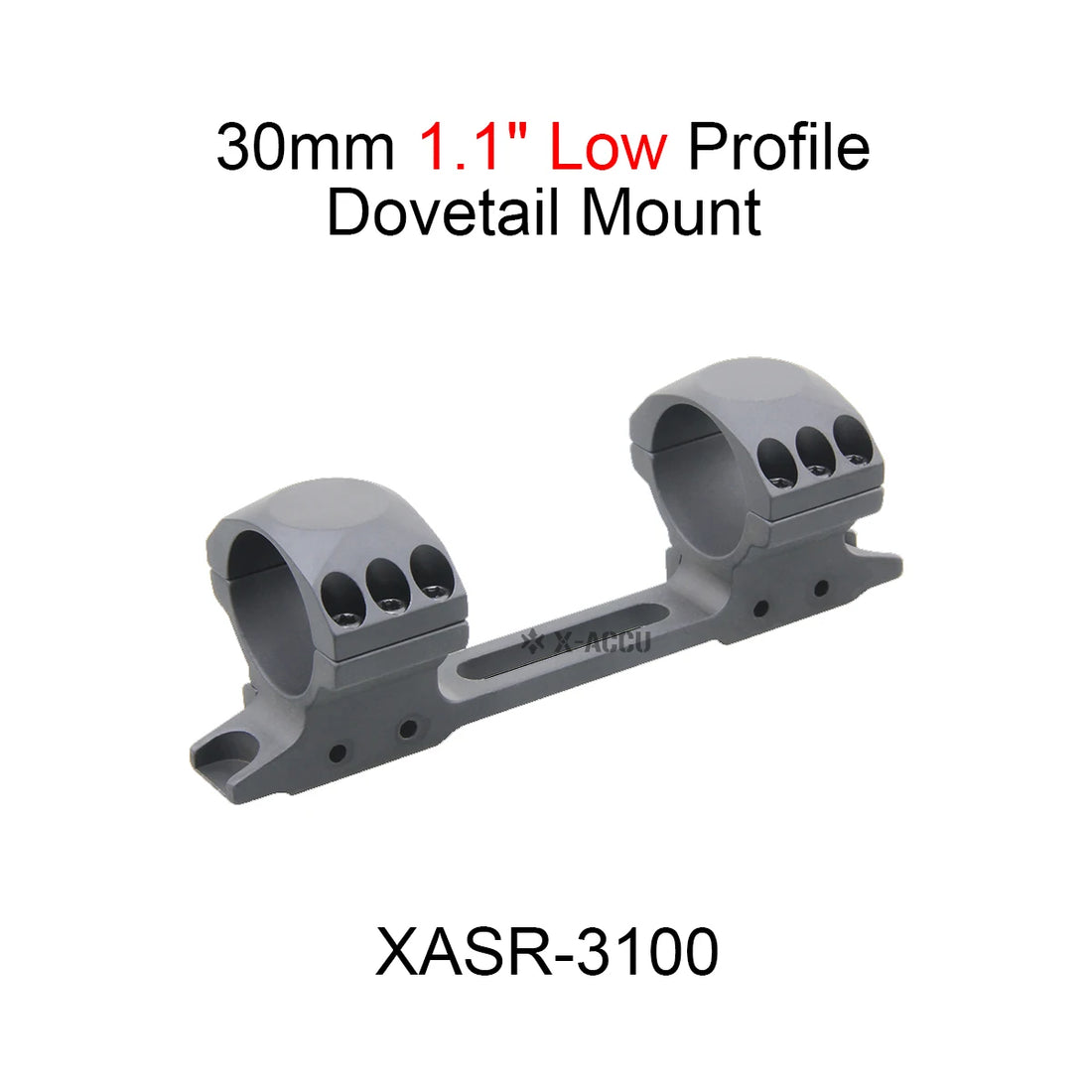 Vector Optics X-ACCU 30/34mm One Piece Dovetail & Picatinny Rings Mount 0/20 MOA Type With CNC Machined For 9mm/20mm Rail
