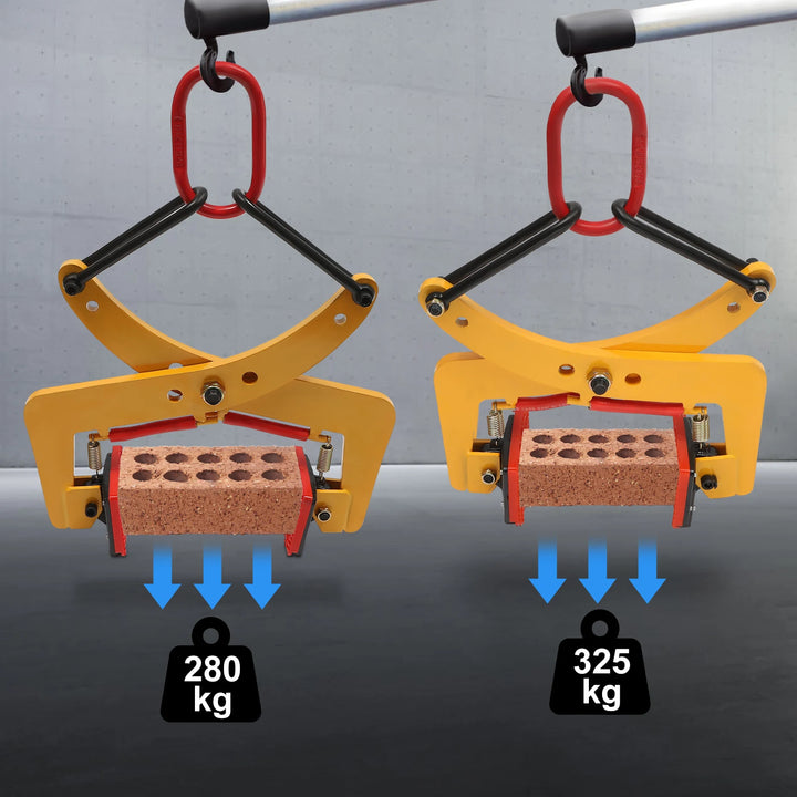 Pliers Stone Gripper 280kg/325kg Offsetting Pliers Brick w/End Rings for Lifting Transportation Wood Stone