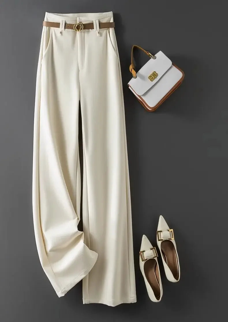 Dress Pants Work Office Long Women's Tailoring Female Trousers Casual Harajuku Slacks All Medium Y2k Streetwear Elastic One Size