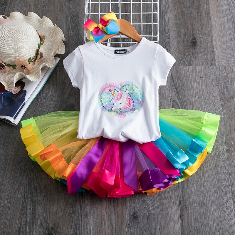 New Summer Girls' Sleeveless Dress Baby Print Flower Dress Elegant Kids Girls Holiday Casual Clothes Toddler Kids Party Dresses
