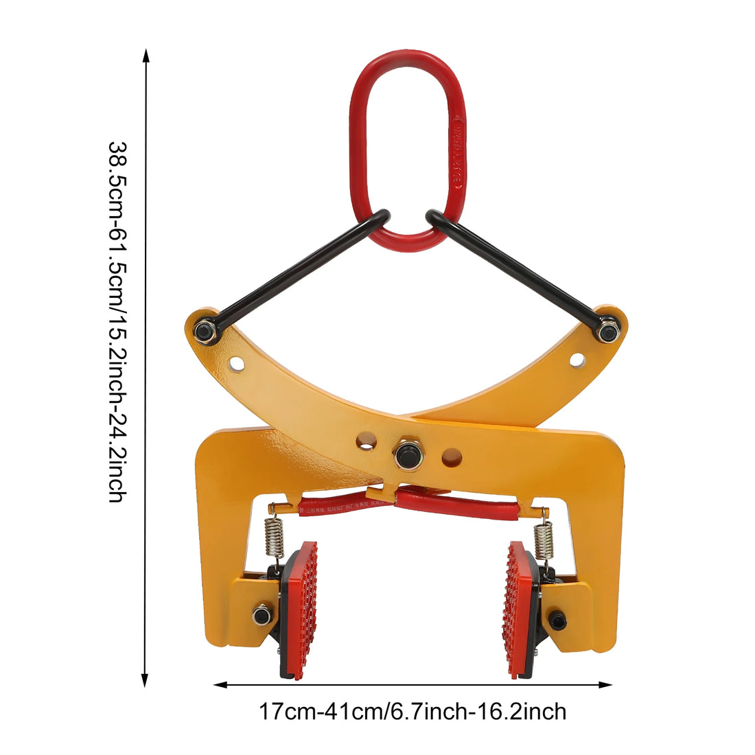 Pliers Stone Gripper 280kg/325kg Offsetting Pliers Brick w/End Rings for Lifting Transportation Wood Stone