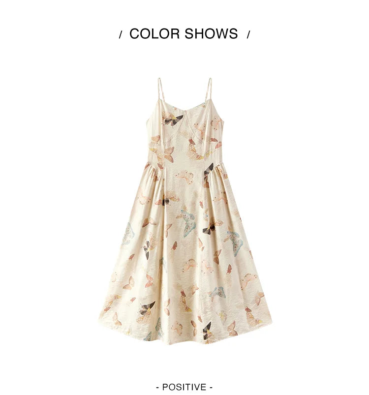 Semir Dress Women Slimming Sweet Vacation Style 2025 New Summer Strappy Dress Romantic for Beach and Casual Outfits